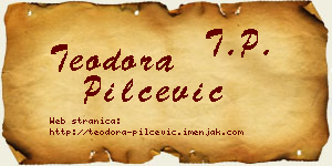 Teodora Pilčević vizit kartica